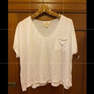 Project Social T White Pocket Cropped T-shirt XL